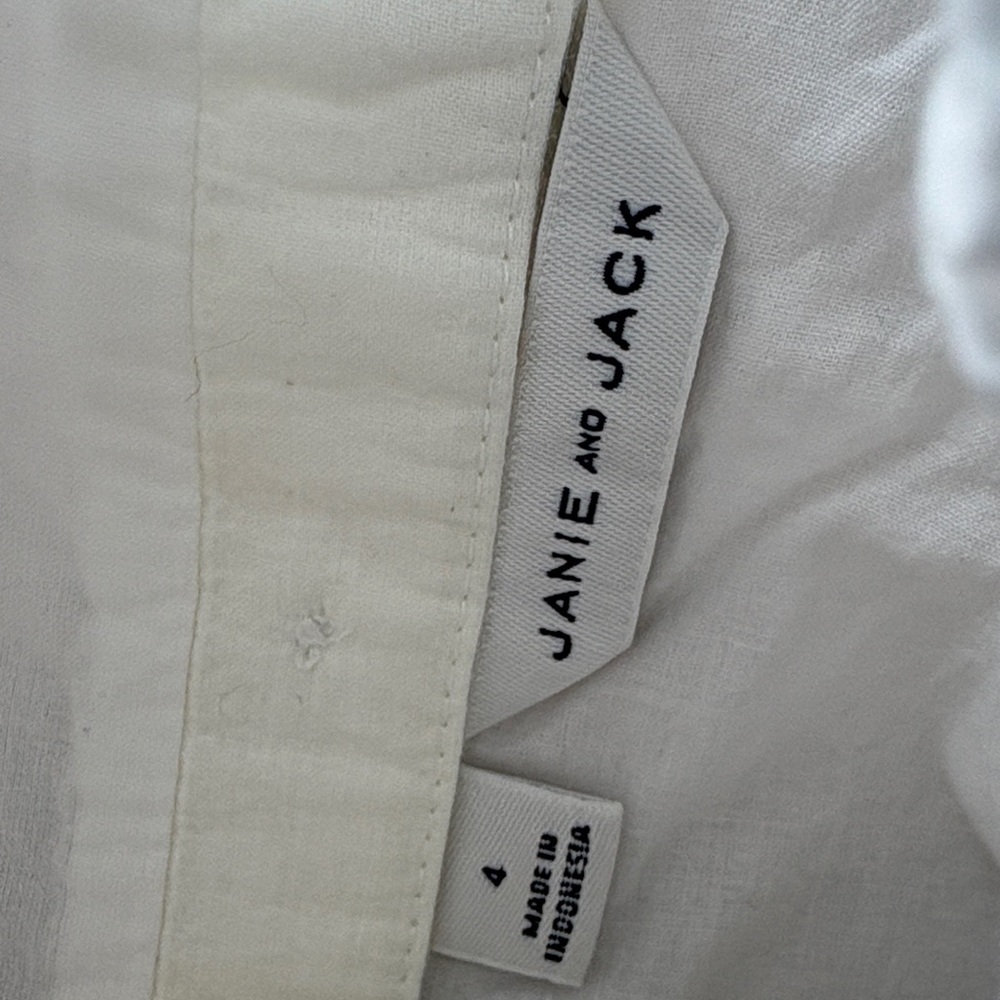Janie and Jack Girls Smocked Top 4t - Picture 2 of 5